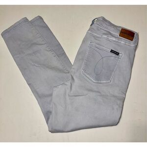 Calvin Klein Pants Women 14 Blue Jeans Denim Light Wash Tapered Cotton 33x26 A26